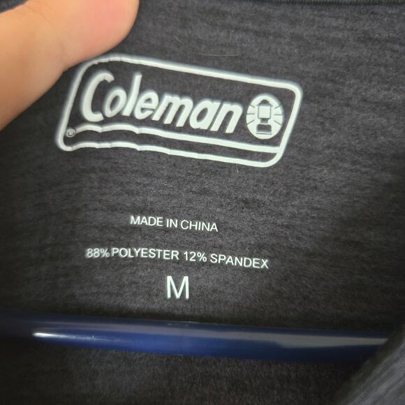 Coleman Brushed Knit Henley Longsleeve Snap Button up Shirt Mens Medium 0671 - Picture 3 of 9